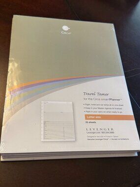Levenger Circa Travel Tamer SmartPlanner Refills Letter Size 25 Sheets New